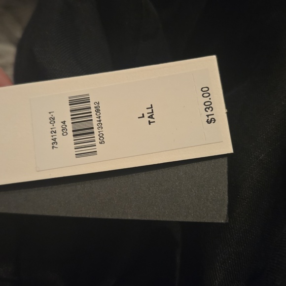 Banana Republic High-Rise Wide-Leg Viscose-Linen Pull-On Pant Black - Picture 6 of 6